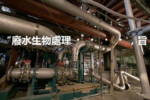 “廢水生物處理，旨在凈化水源，守護(hù)碧水藍(lán)天”